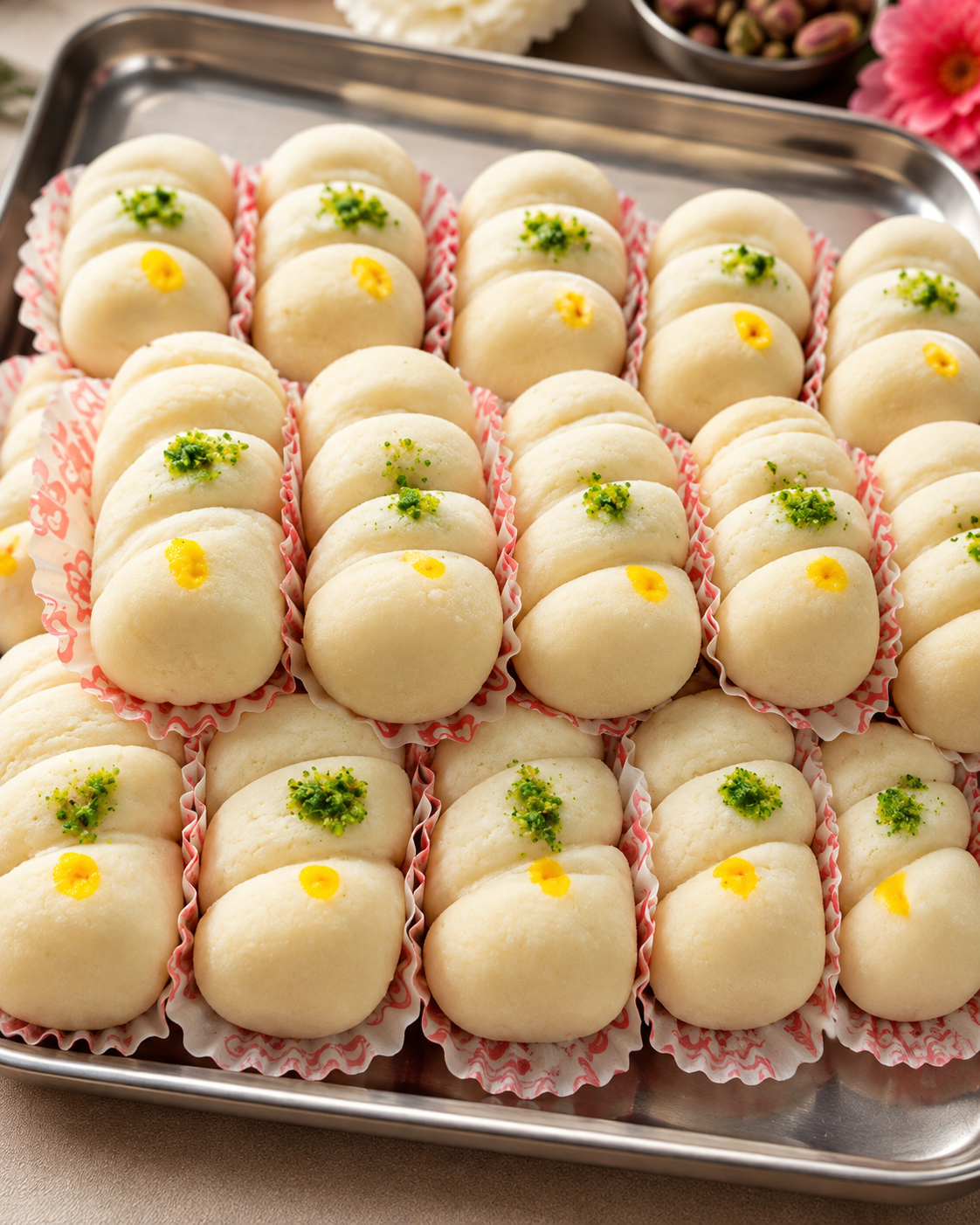 Odisha Special White oval Traditional Milk Malai Peda